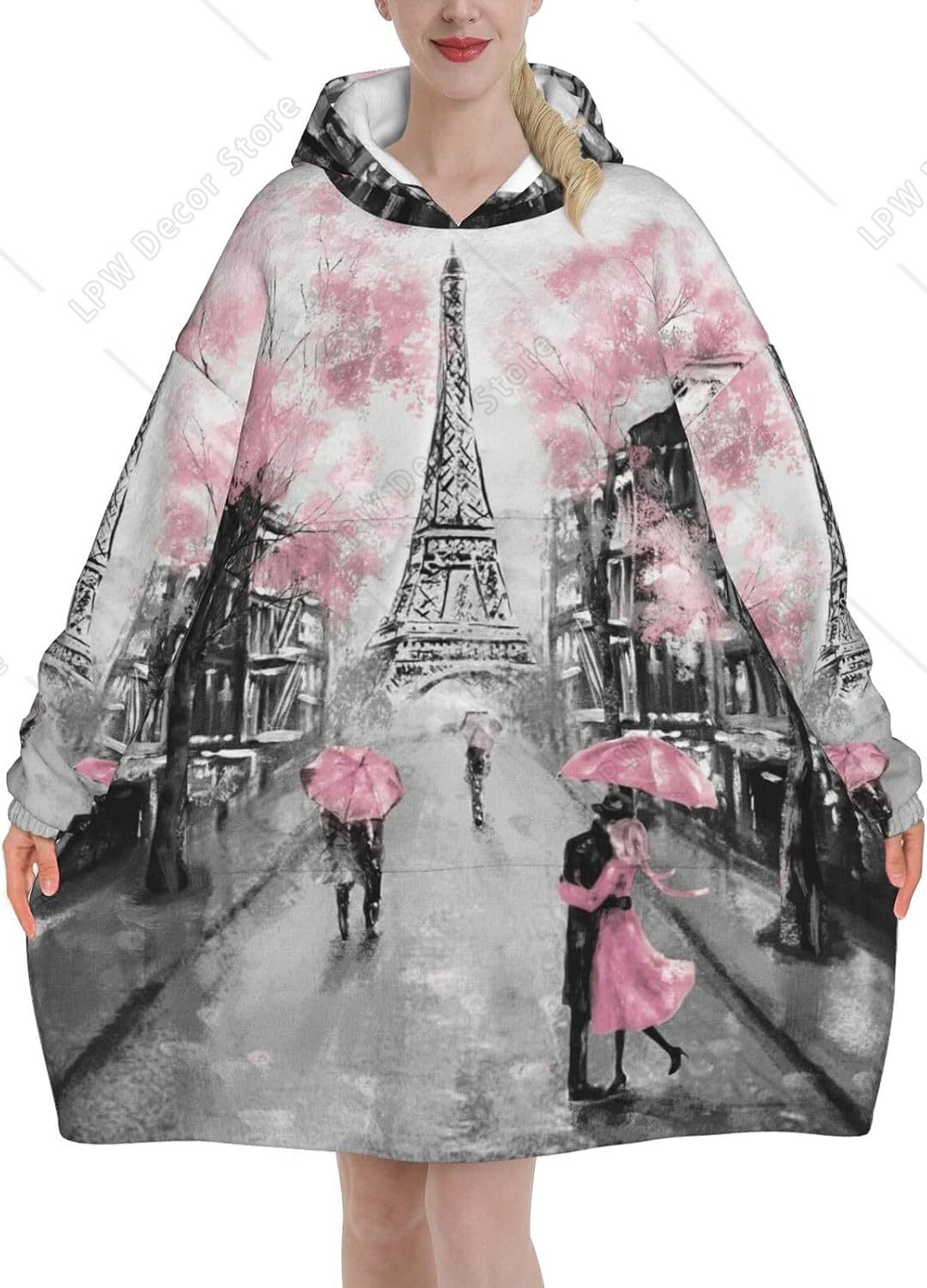 Home Textiles Paris - Толстовка-плед с цветочным принтом Paris Street